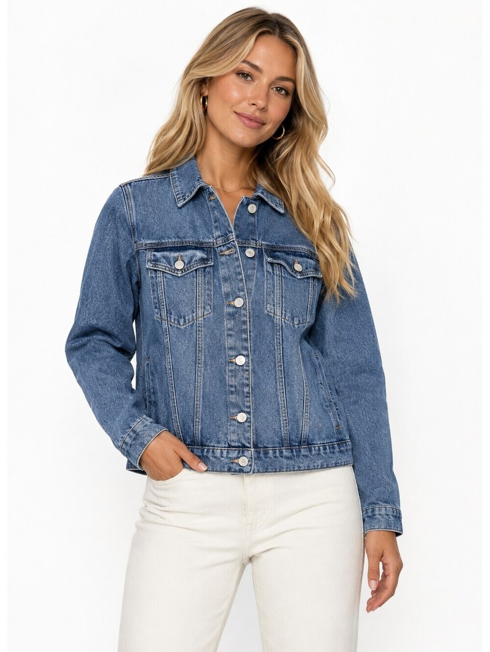 Hudson Denim Trucker Jacket Size Large XLarge Button Up Y2K Jean Western Fall